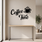 Coffee Time Duvar Yazısı mutfak dekorasyonu