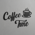 Coffee Time Duvar Yazısı detay