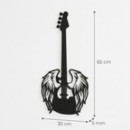 Kanatlı Bas Gitar Duvar Tablosu ölçü bilgisi