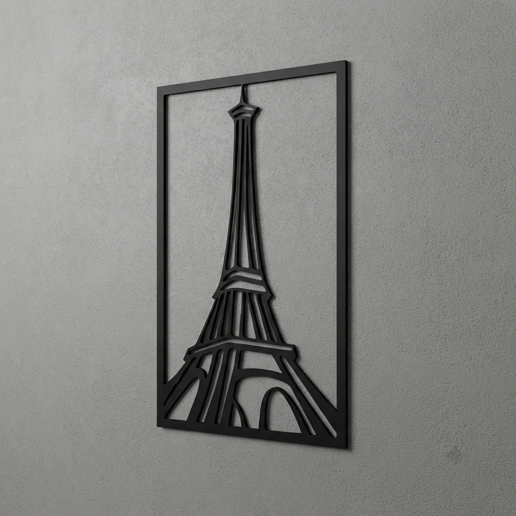Paris Eyfel Kulesi Duvar Tablosu detay