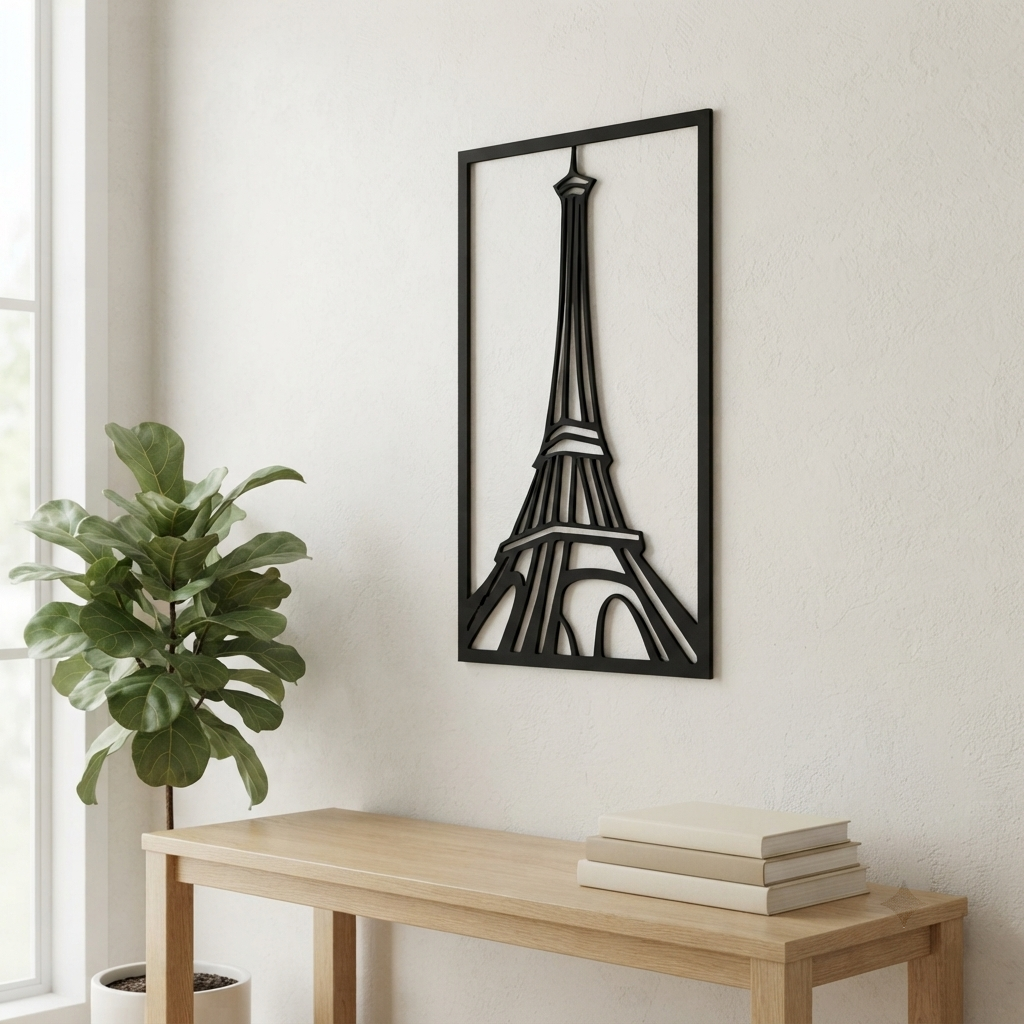 Paris Eyfel Kulesi Duvar Tablosu antre dekoru