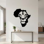 Afrika Haritası Aslan Duvar Tablosu yaşam alanı