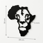 Afrika Haritası Aslan Duvar Tablosu ölçü bilgisi